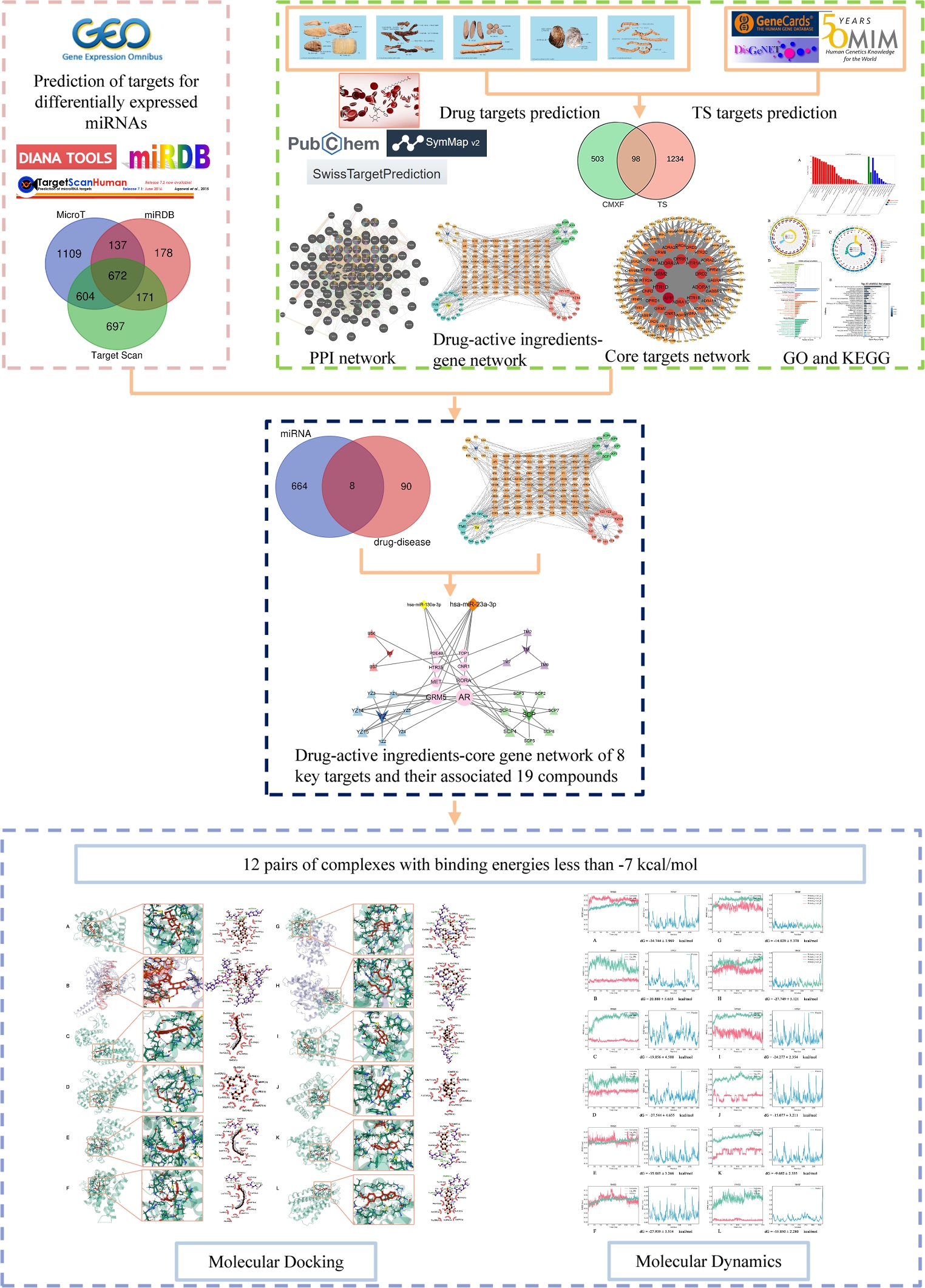 Exploring the material basis and molecular targets of Changma Xifeng tablet in treating Tourette syndrome: an integrative approach of network pharmacology and miRNA analysis