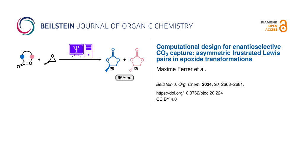 Computational design for enantioselective CO2 capture: asymmetric frustrated Lewis pairs in epoxide transformations