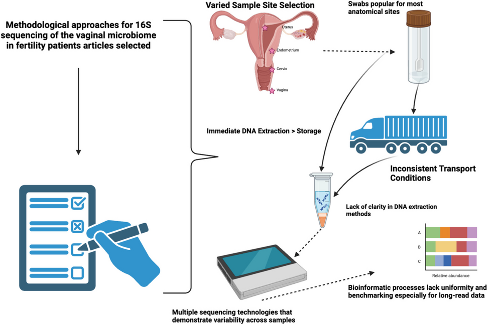 Methodological approaches in 16S sequencing of female reproductive tract in fertility patients: a review