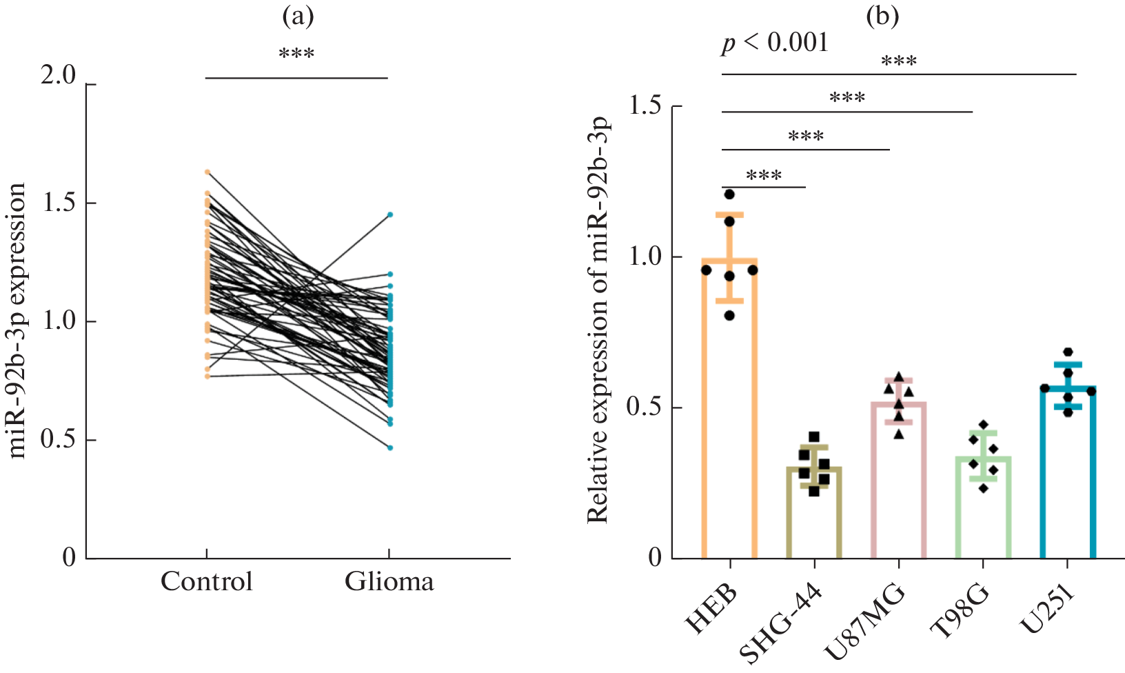 miR-92b-3p Regulates Cell Progression and Drug Resistance through Upregulation of CXCL5 in Glioma