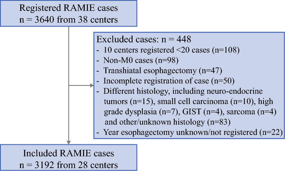 The Current State of Robot-Assisted Minimally Invasive Esophagectomy (RAMIE): Outcomes from the Upper GI International Robotic Association (UGIRA) Esophageal Registry