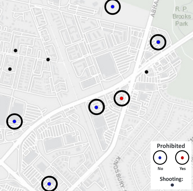 Gun Free Zones in Alcohol-Serving Establishments and Risk for Firearm Violence: A Cross-Sectional, Geospatial Study in Texas