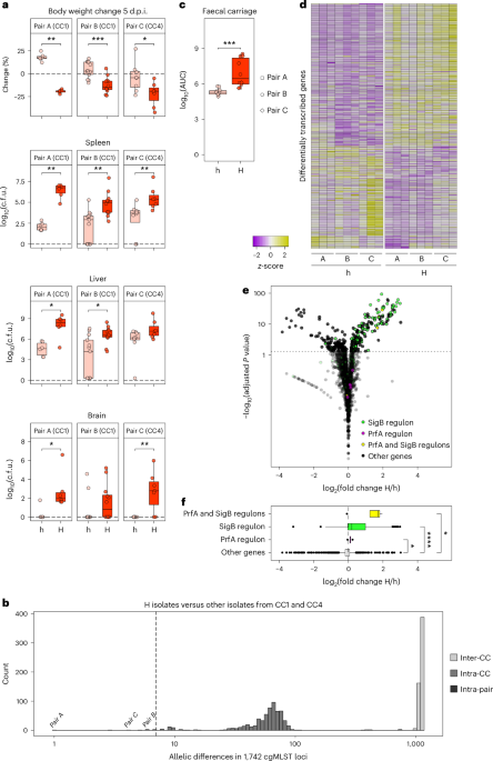 Differential stress responsiveness determines intraspecies virulence heterogeneity and host adaptation in Listeria monocytogenes