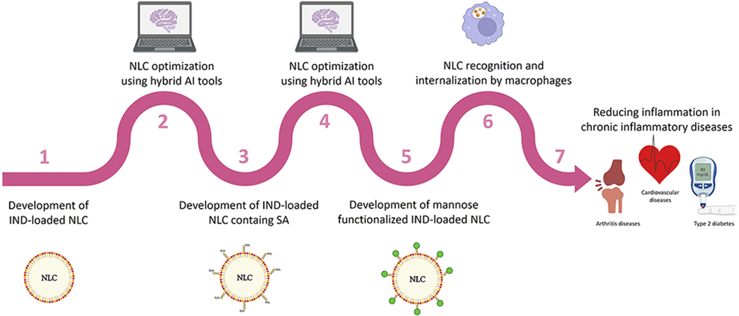 Engineering mannose-functionalized nanostructured lipid carriers by sequential design using hybrid artificial intelligence tools