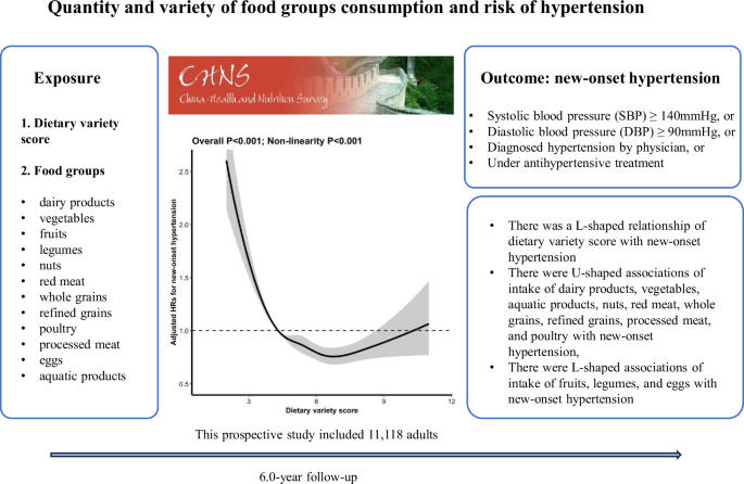 Quantity and variety of food groups consumption and the risk of hypertension in adults: a prospective cohort study