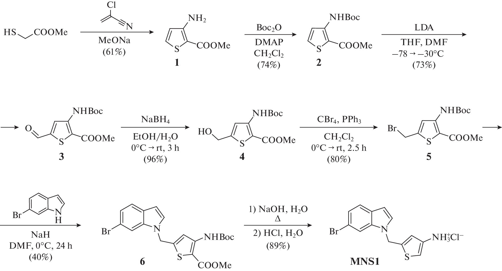 Development of a New Inhibitor of Bacterial Cystathionine γ-Lyase Based on 6-Bromoindole and Aminothiophene