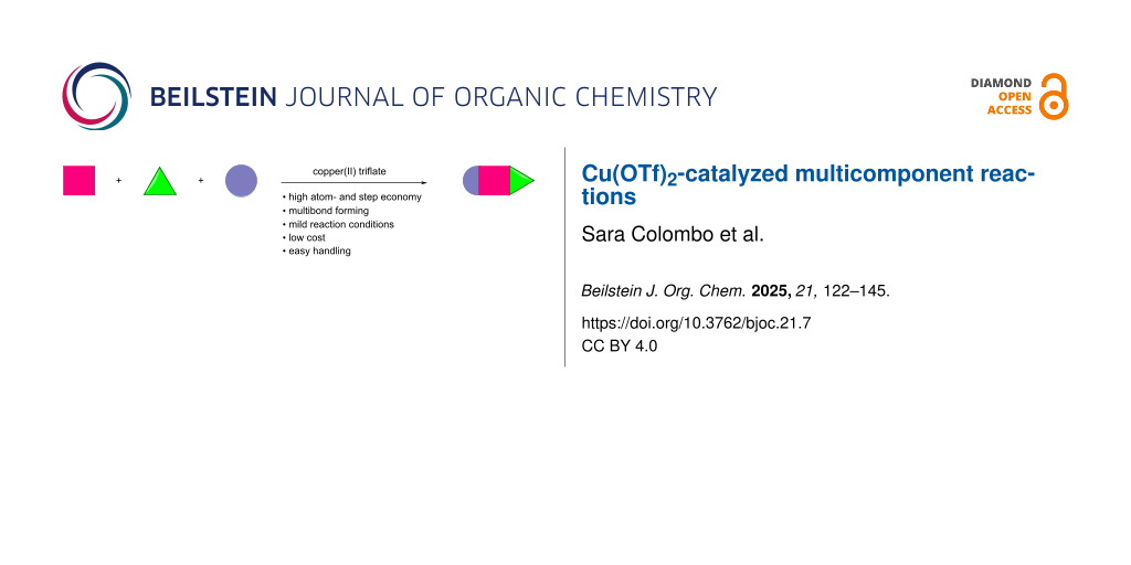 Cu(OTf)2-catalyzed multicomponent reactions