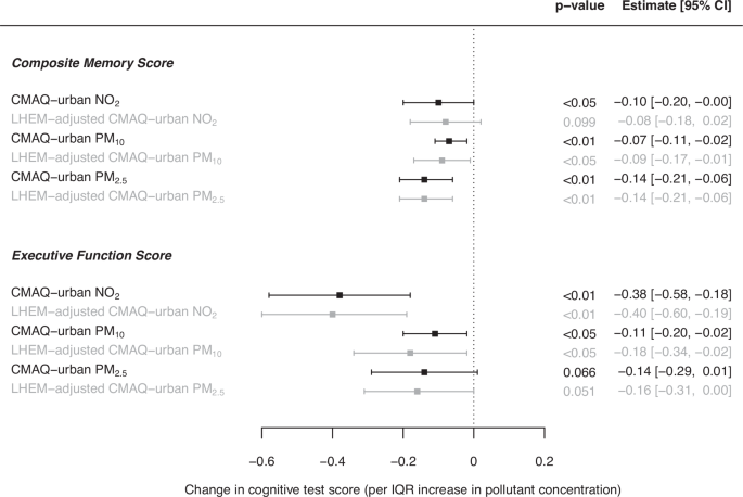 Personalised estimation of exposure to ambient air pollution and application in a longitudinal cohort analysis of cognitive function in London-dwelling older adults