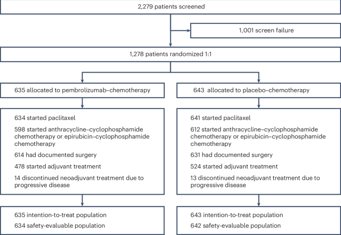 Pembrolizumab and chemotherapy in high-risk, early-stage, ER+/HER2− breast cancer: a randomized phase 3 trial