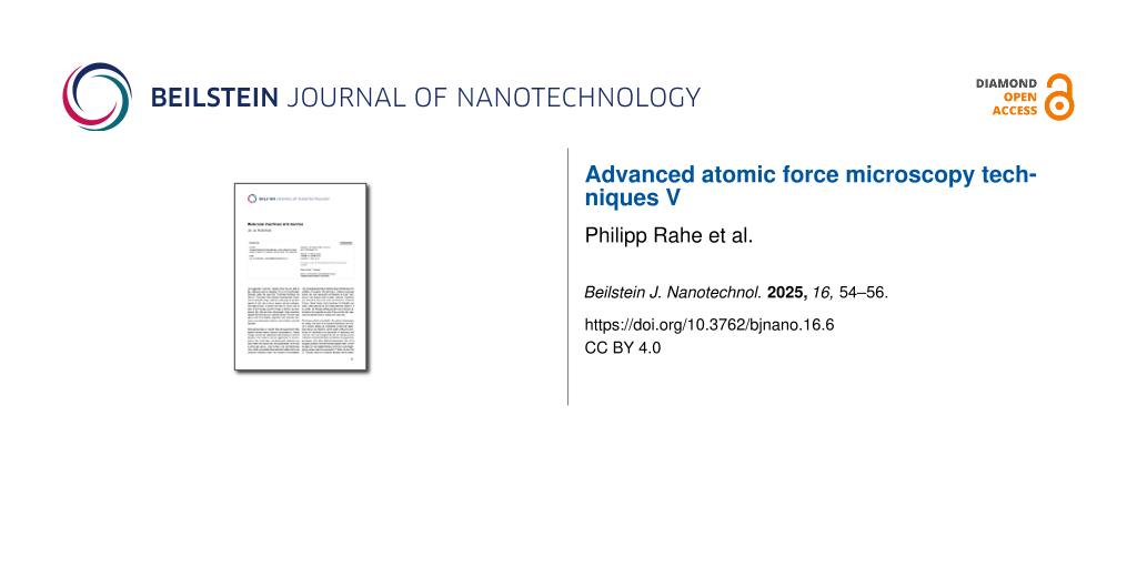 Advanced atomic force microscopy techniques V