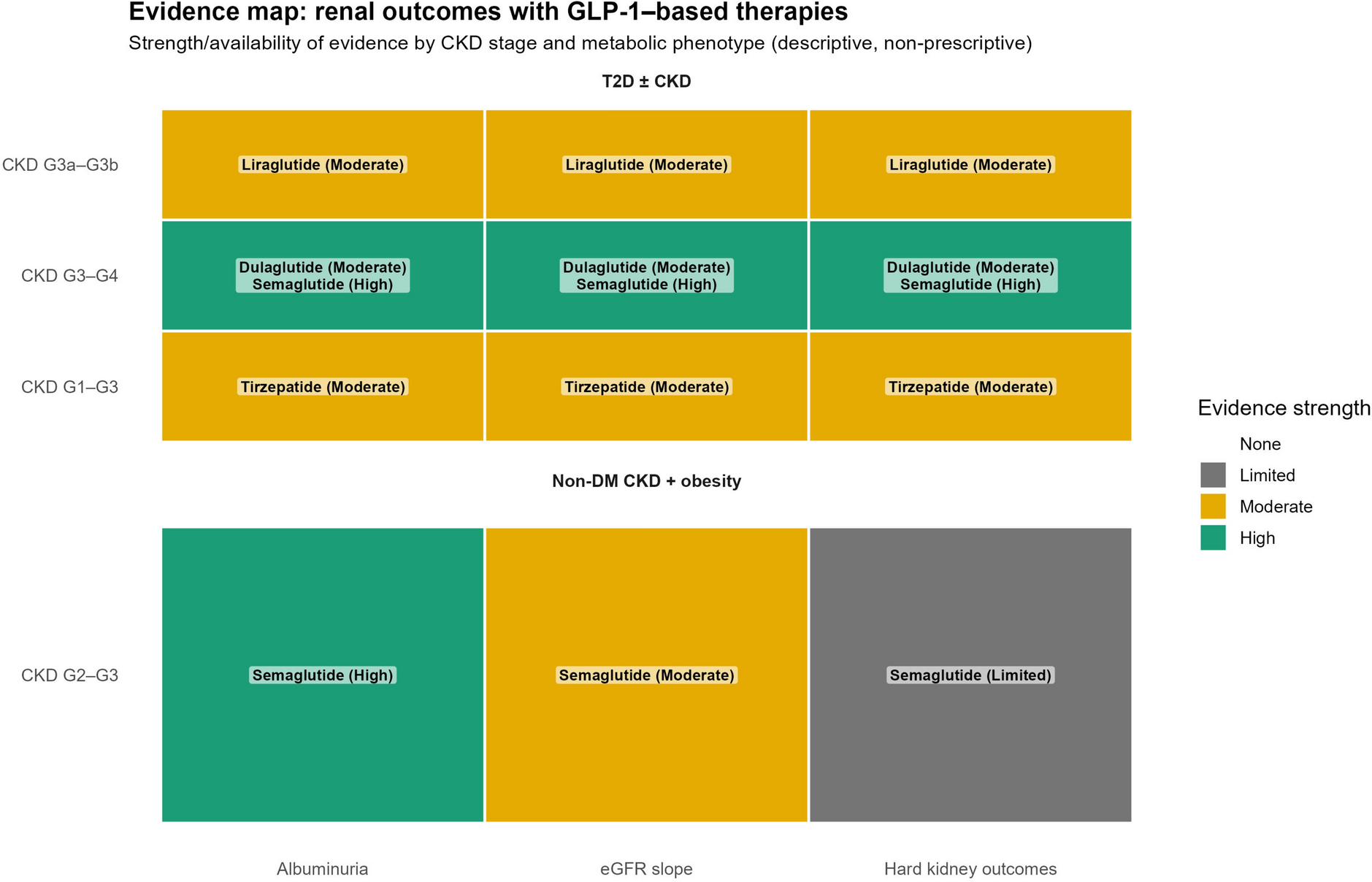 Renal Outcomes of GLP-1 Receptor Agonists and Tirzepatide Across CKD Stages and Metabolic Phenotypes (Type 2 Diabetes and/or Overweight/Obesity): A Scoping Review