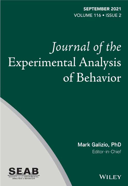 Call for nominations: Editor of the Journal of the Experimental Analysis of Behavior