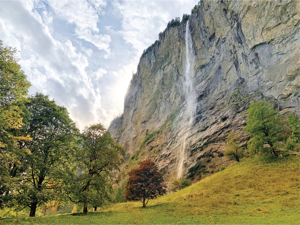 “Staubbach Waterfall in the Lauterbrunnen Valley in Switzerland”