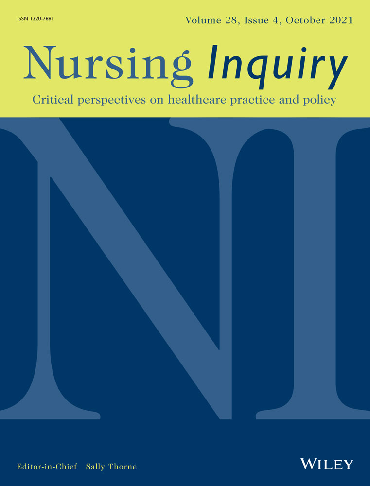 The COVID‐19 pandemic: Analysing nursing risk, care and careerscapes