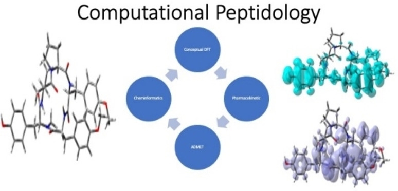 Computational Pharmacokinetics Report, ADMET Study and Conceptual DFT‐Based Estimation of the Chemical Reactivity Properties of Marine Cyclopeptides