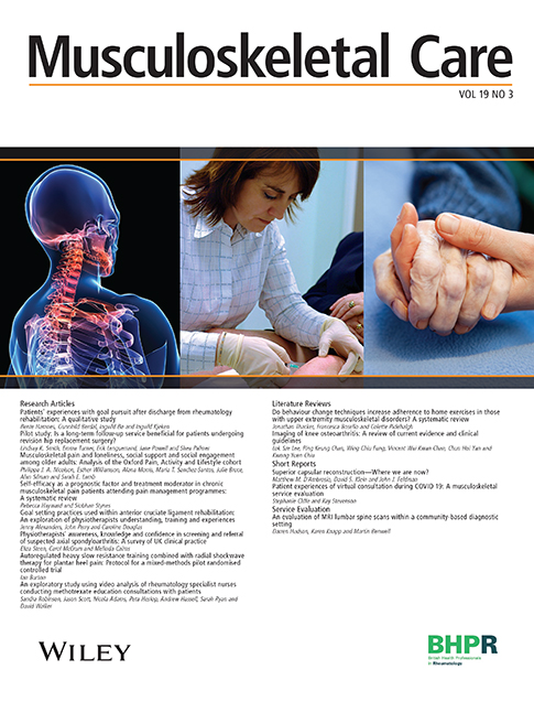 Self‐management of musculoskeletal (MSK) conditions: What is most useful to patients? Protocol for a mixed methods systematic review