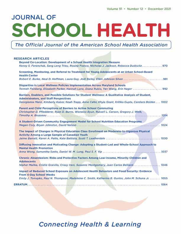 Approaching the Causes of Unintentional Injuries in the School Environment: A Panel Analysis of Survey Data From Germany