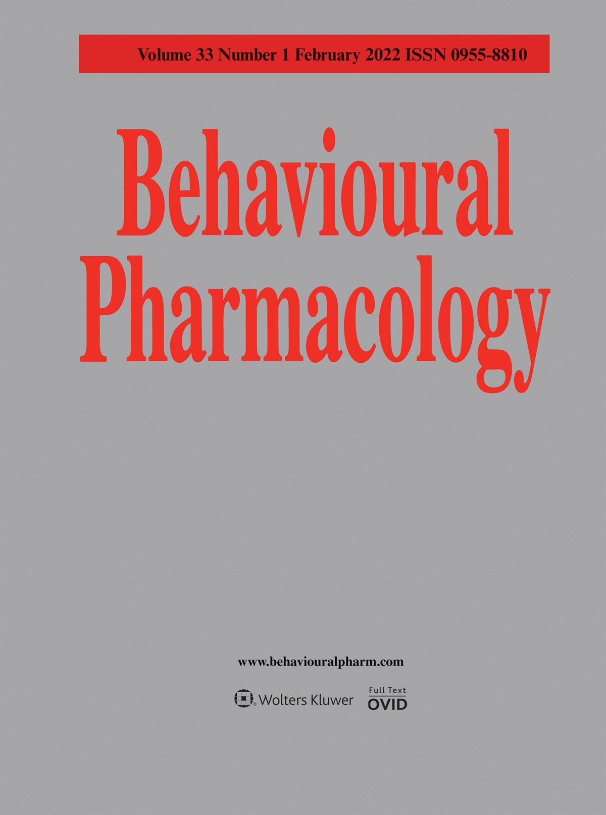 Announcement of two special issues: behavioural pharmacology of synaptopathies and psychedelic drugs