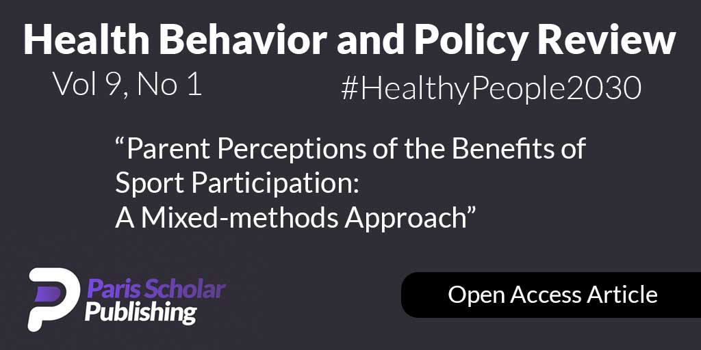 Parent Perceptions of the Benefits of Sport Participation: A Mixed-methods Approach