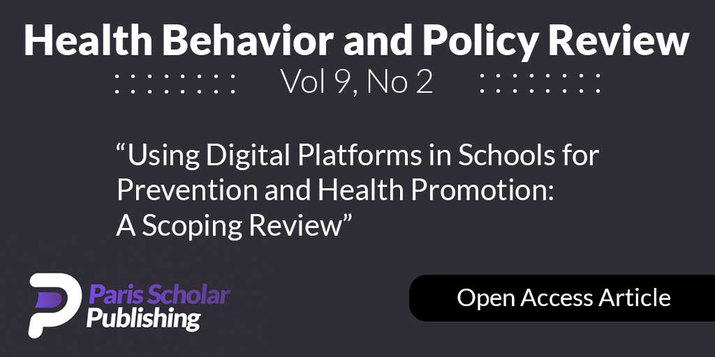Using Digital Platforms in Schools for Prevention and Health Promotion: A Scoping Review
