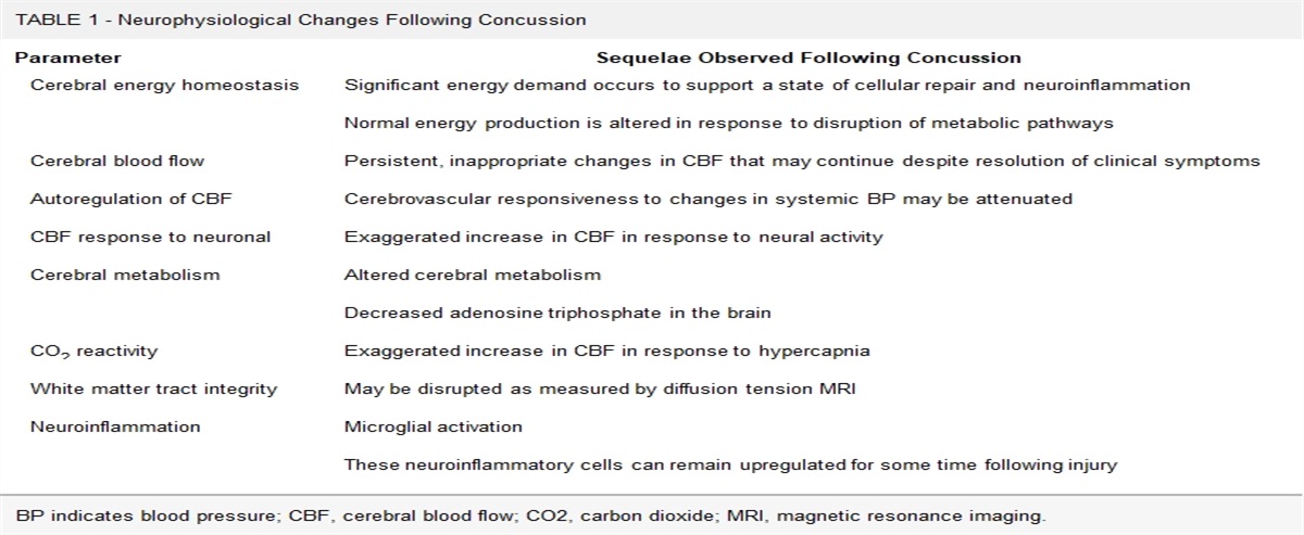 Under the Helmet: Perioperative Concussion—Review of Current Literature and Targets for Research