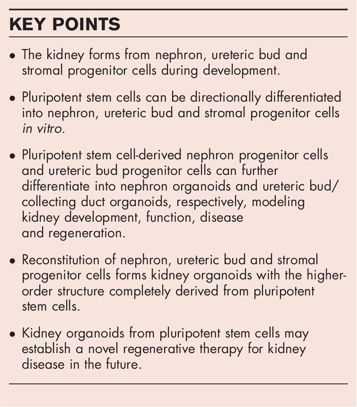 Building kidney organoids from pluripotent stem cells