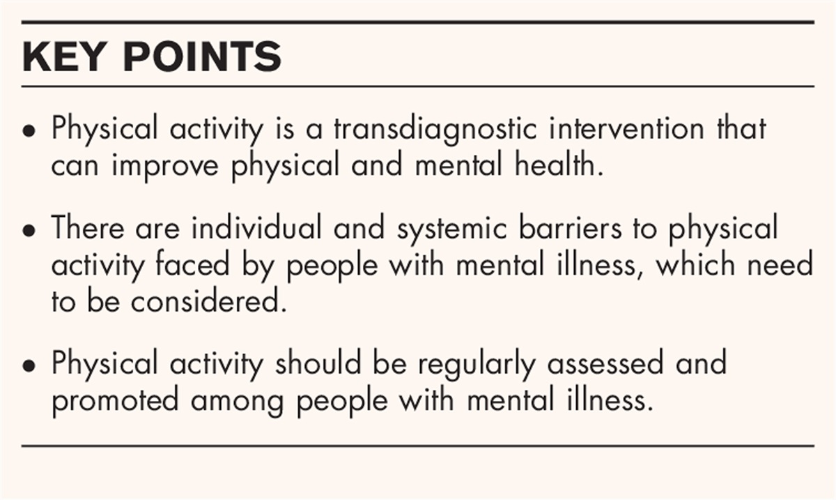 Promoting physical activity for mental health: an updated evidence review and practical guide