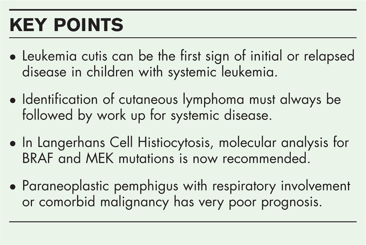 Pearls and updates: cutaneous signs of systemic malignancy