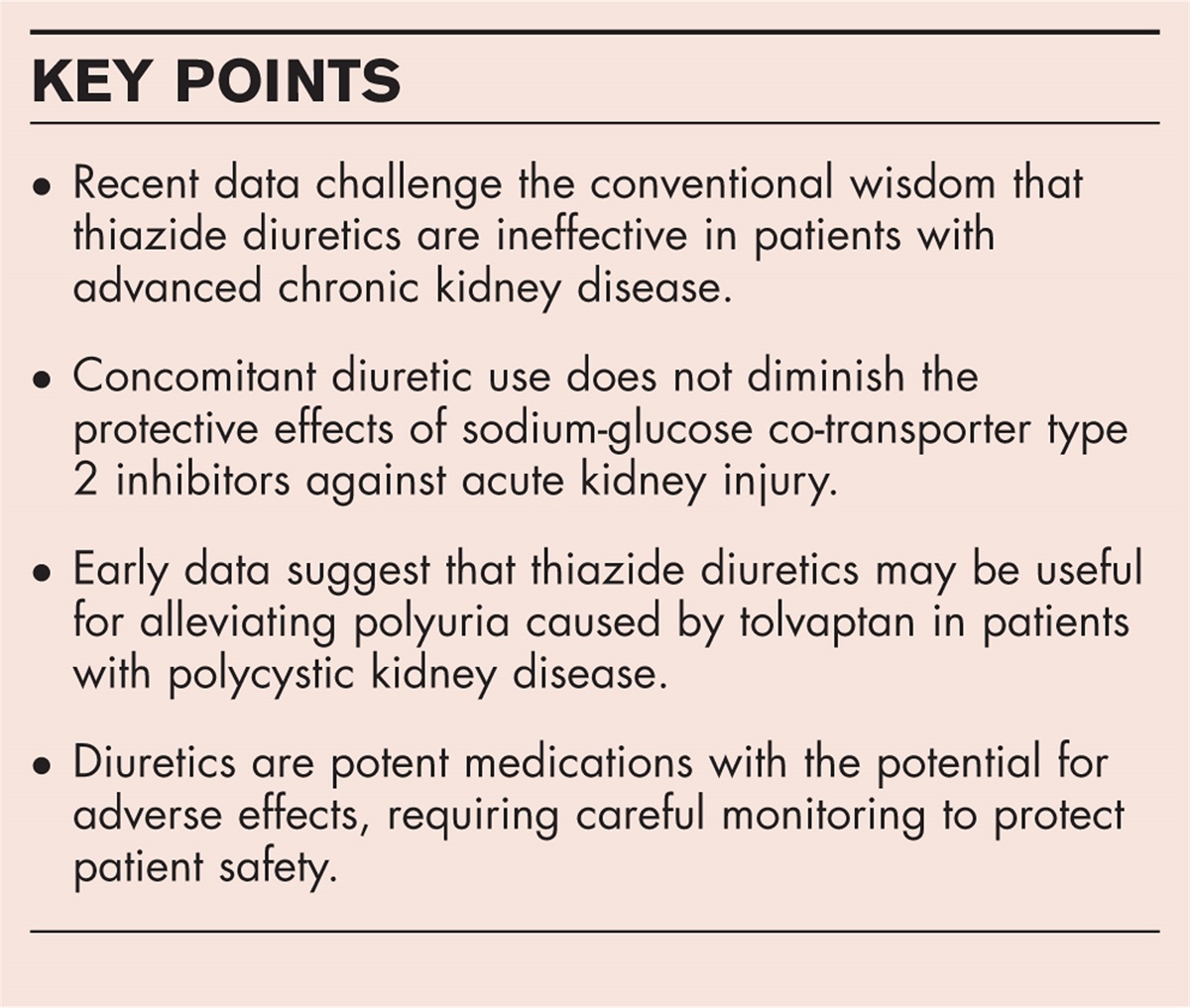 Revisiting diuretic choice in chronic kidney disease