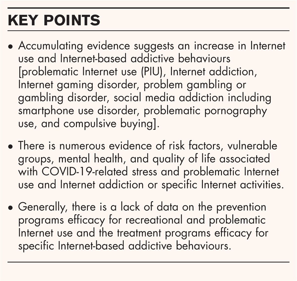 Internet use and internet-based addictive behaviours during coronavirus pandemic