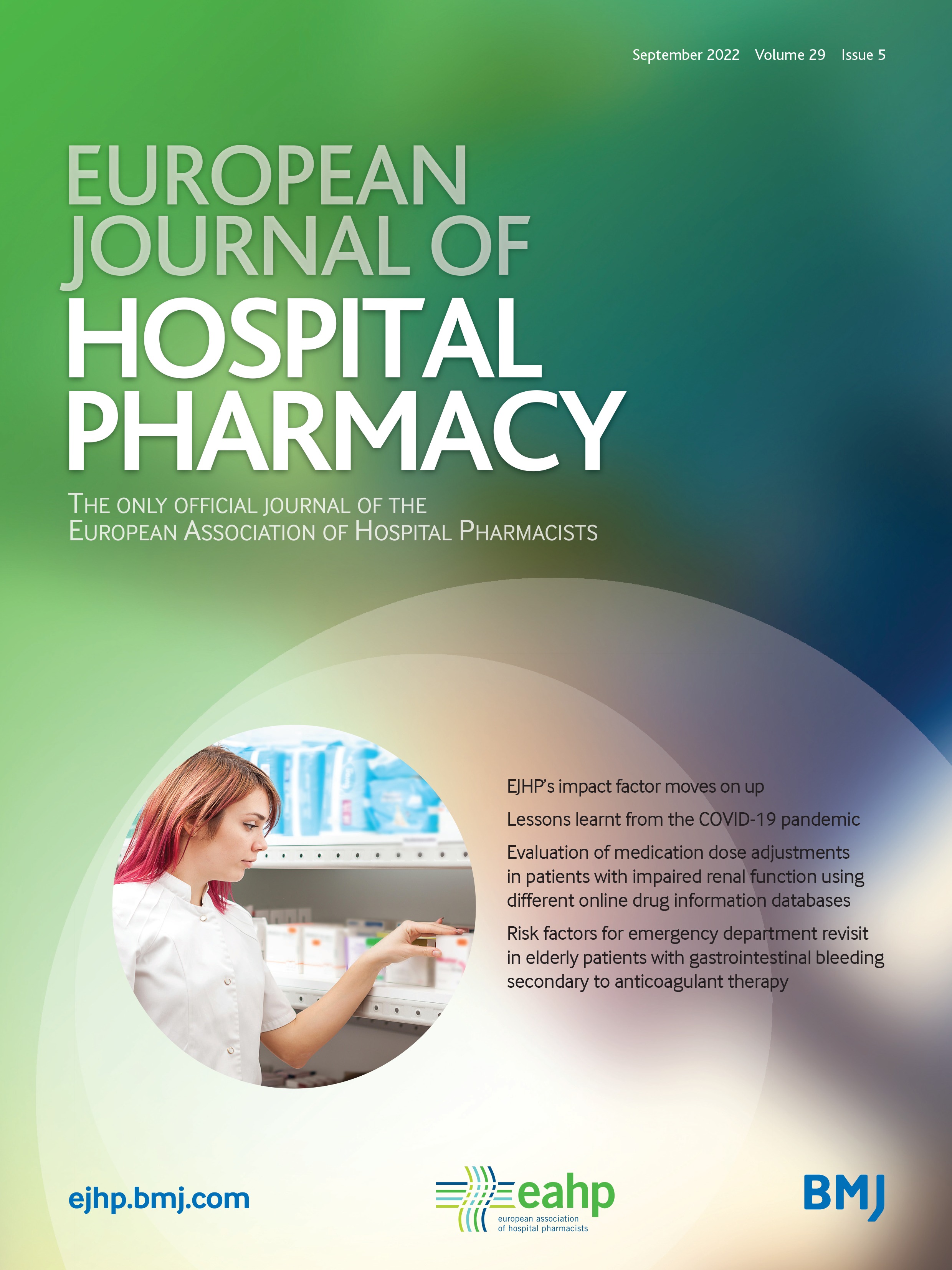 Lessons learnt from the COVID-19 pandemic: results of EAHP survey on the future crisis preparedness of hospital pharmacies