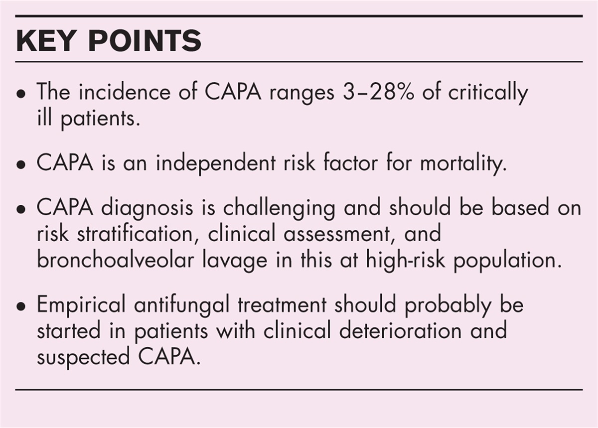 COVID-19-associated pulmonary aspergillosis: an underdiagnosed or overtreated infection?