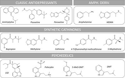 3,4-Methylenedioxy methamphetamine, synthetic cathinones and psychedelics: From recreational to novel psychotherapeutic drugs