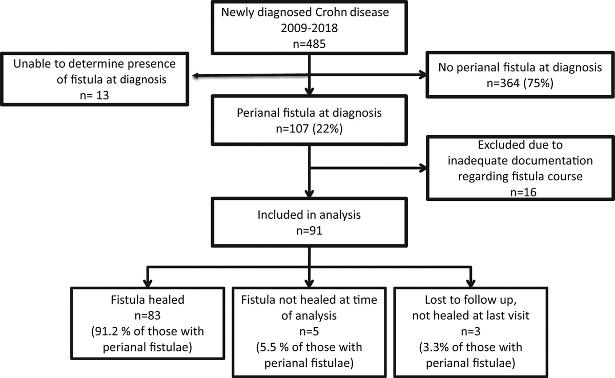 Predictors of Perianal Fistula Healing in Children With Newly Diagnosed Crohn Disease