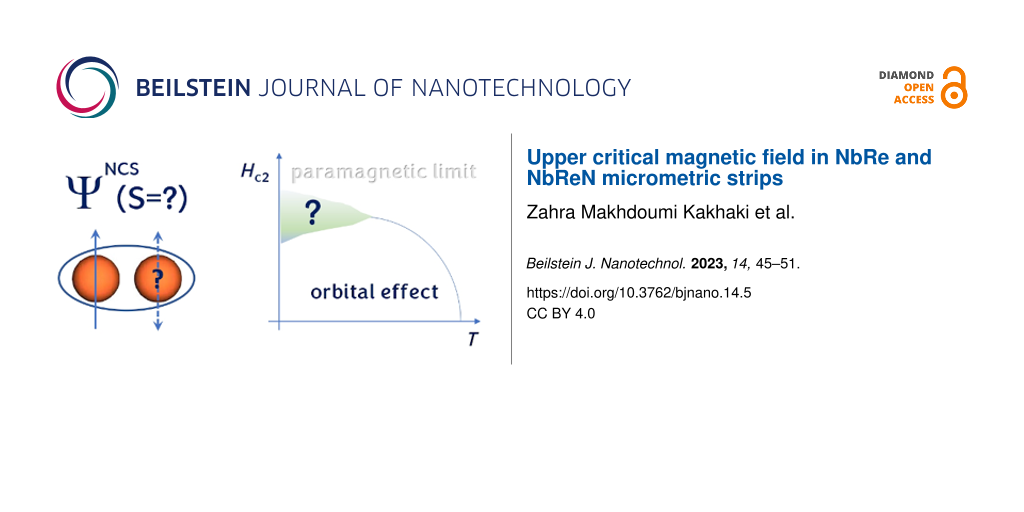 Upper critical magnetic field in NbRe and NbReN micrometric strips