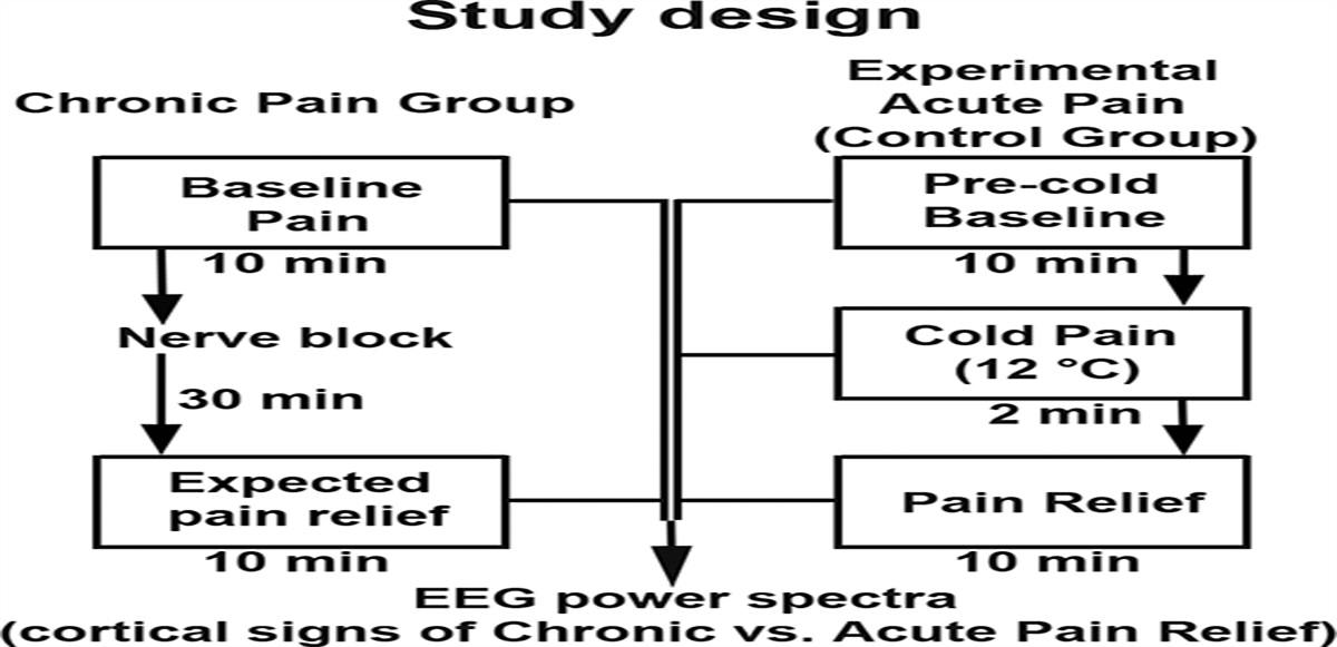 Relief of chronic pain associated with increase in midline frontal theta power