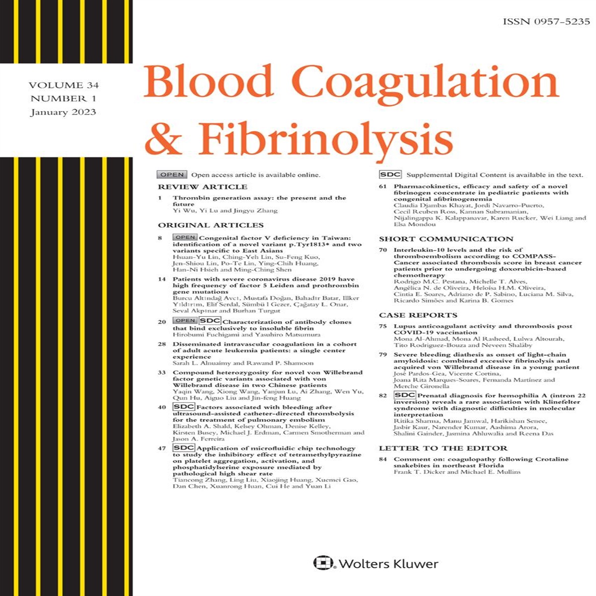 Comment on: coagulopathy following Crotaline snakebites in northeast Florida