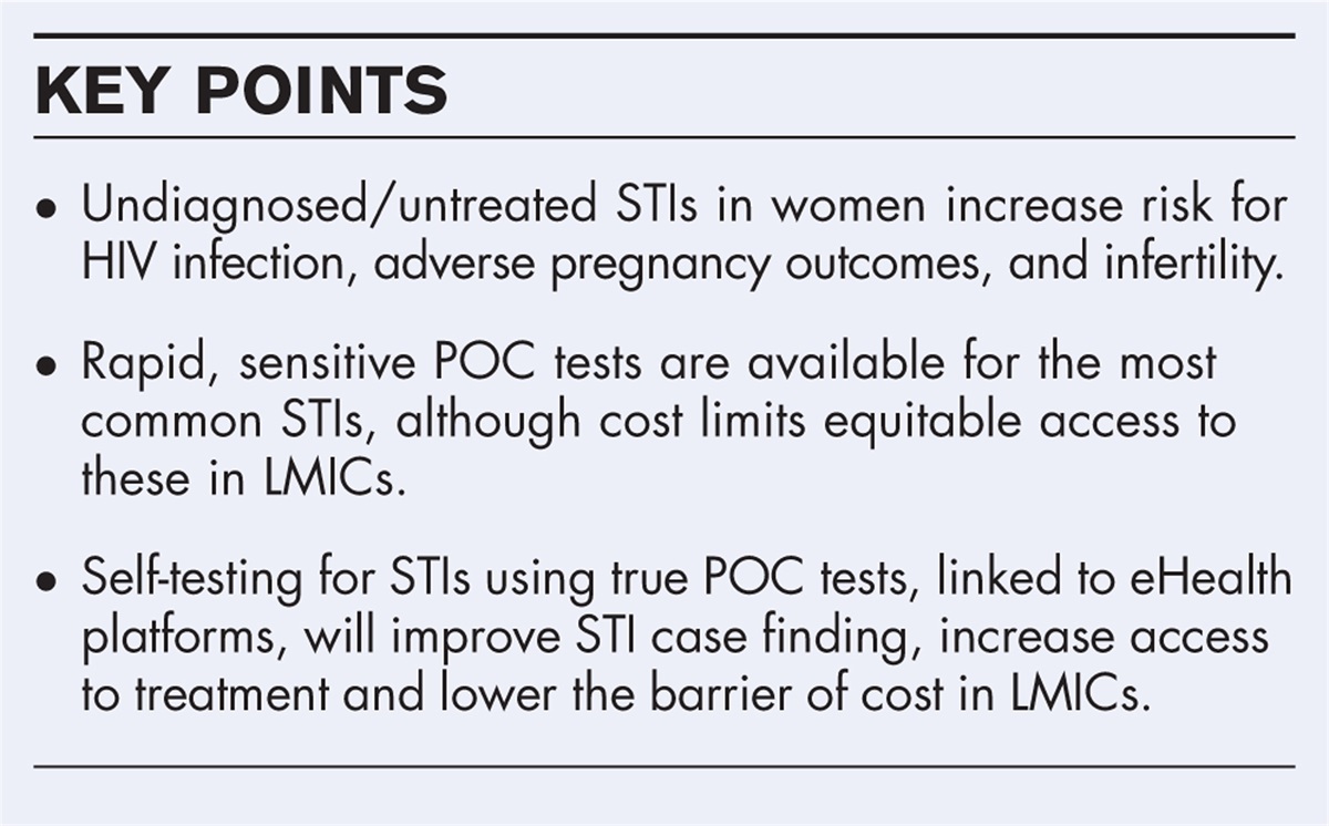 Shifting the power: scale-up of access to point-of-care and self-testing for sexually transmitted infections in low-income and middle-income settings