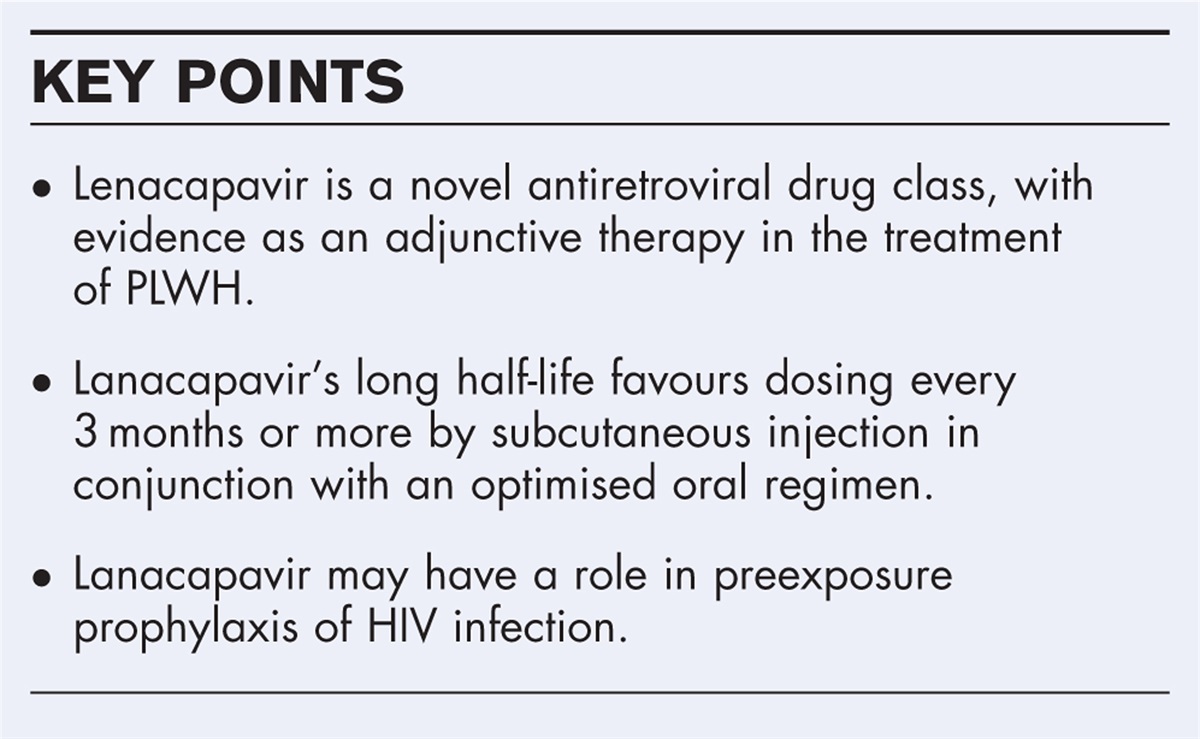 Lenacapavir and the novel HIV-1 capsid inhibitors: an emerging therapy in the management of multidrug-resistant HIV-1 virus
