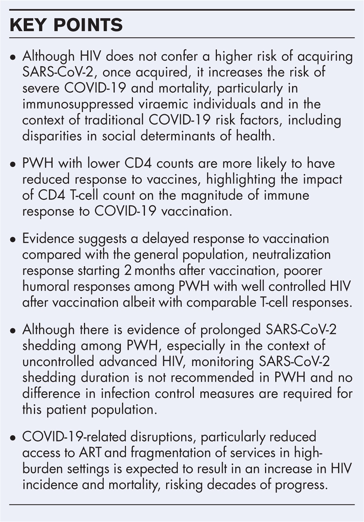 Estimating the global impact of coronavirus disease 2019 on people living with HIV