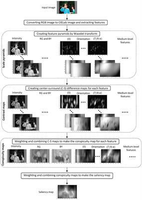 An improved saliency model of visual attention dependent on image content
