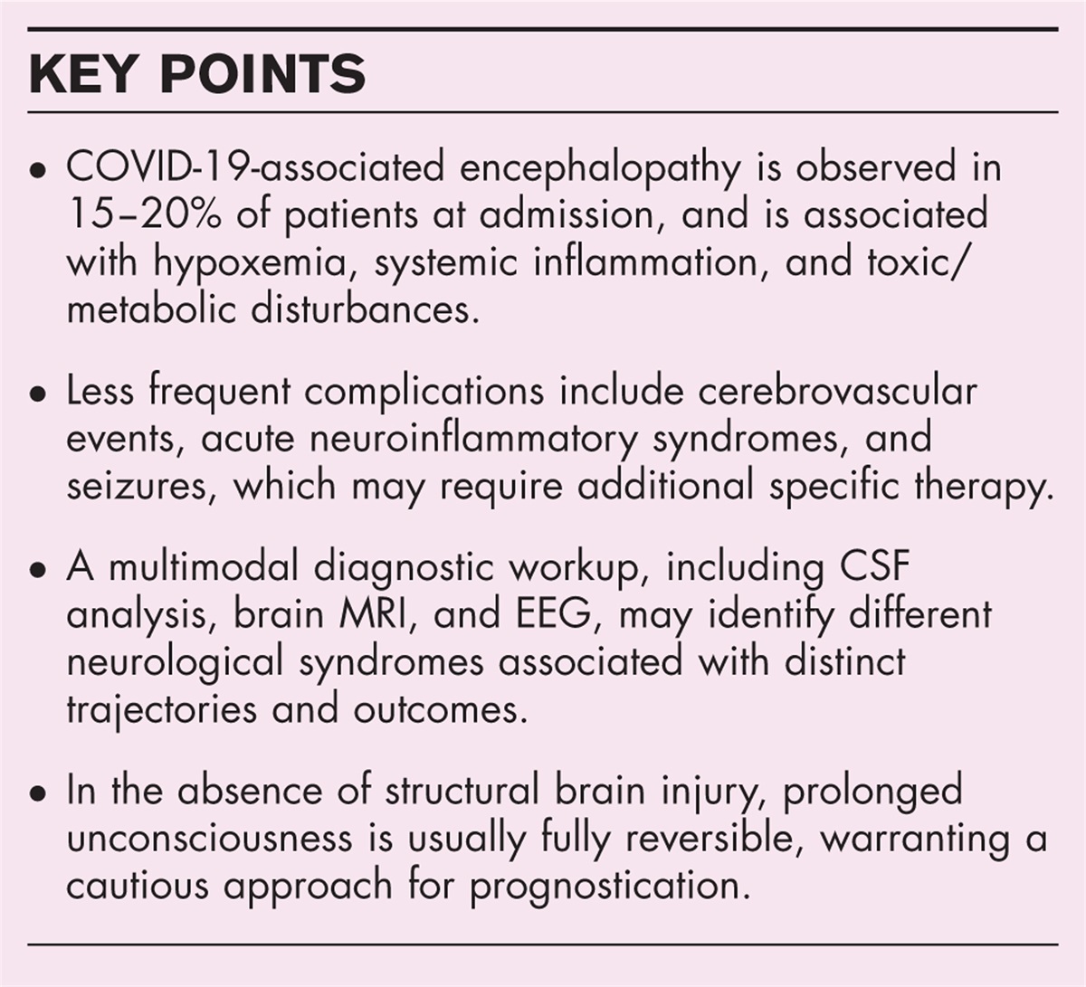 Neurological complications of critically ill COVID-19 patients