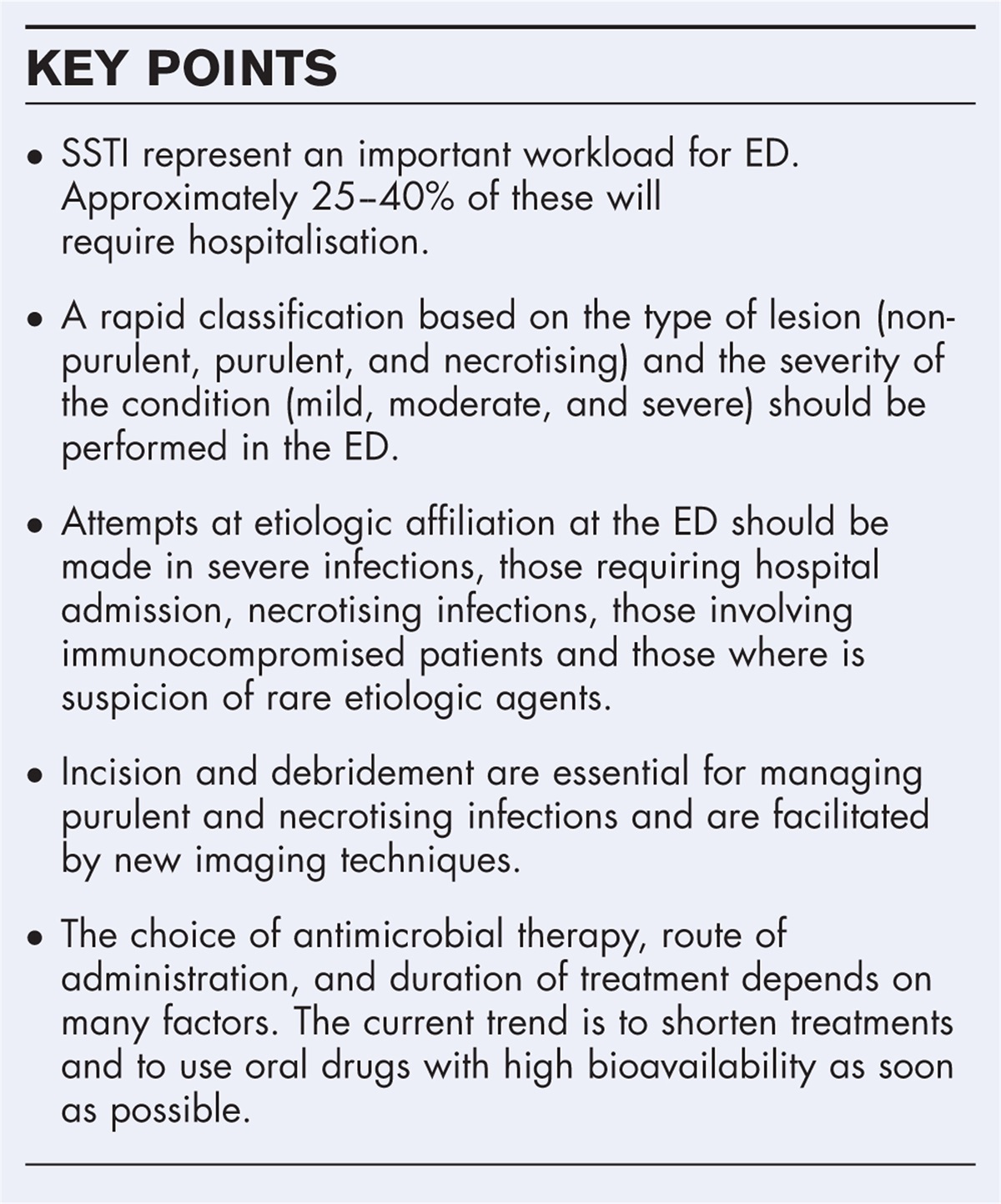 How to manage skin and soft-tissue infections in the emergency department