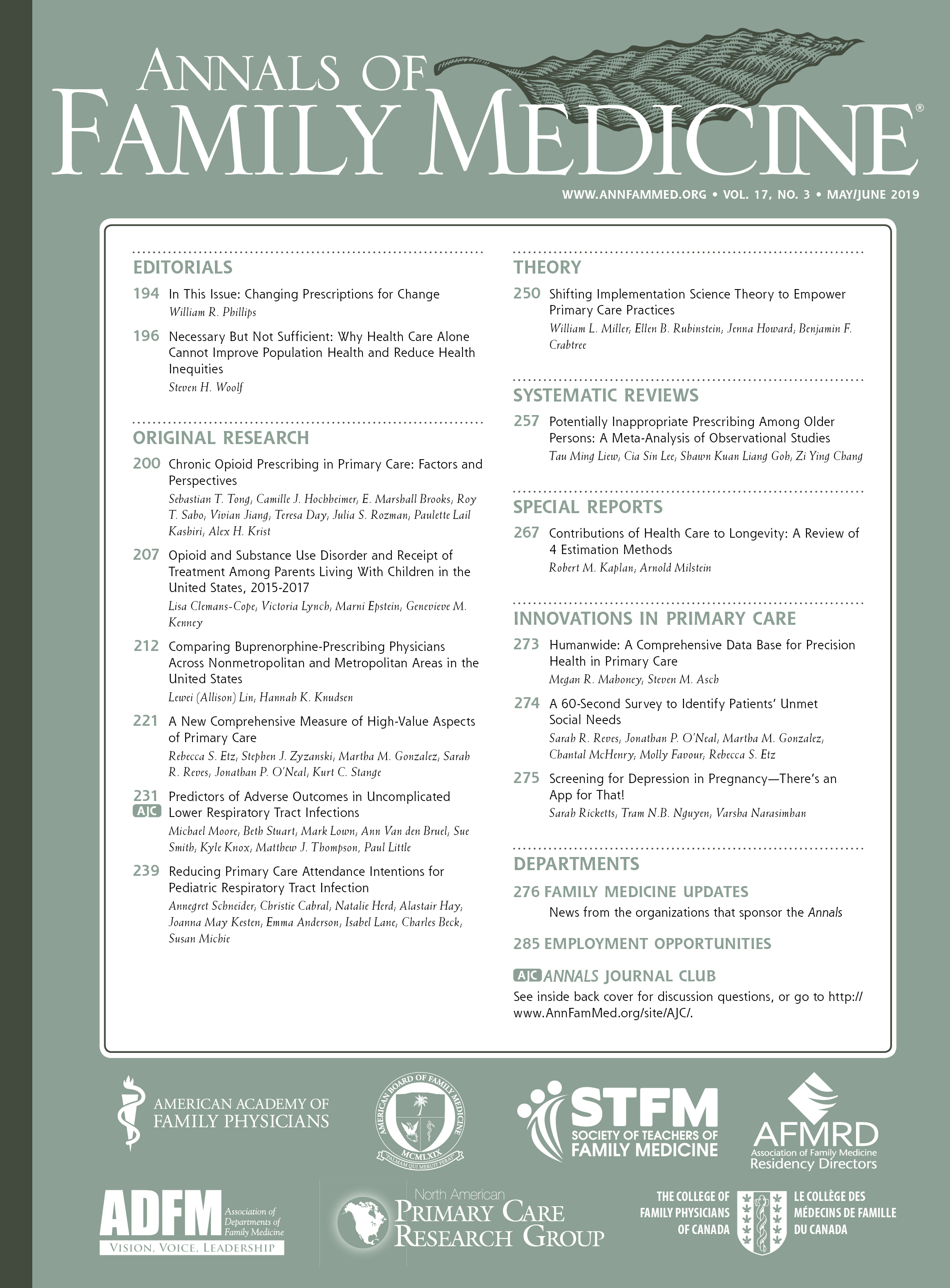 Characteristics of Family Physicians Practicing Collaboratively With Behavioral Health Professionals [Research Briefs]