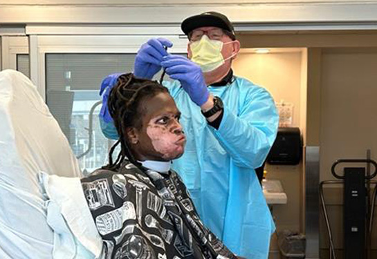 UC Davis Health employee offers free hair care for patients on his days off