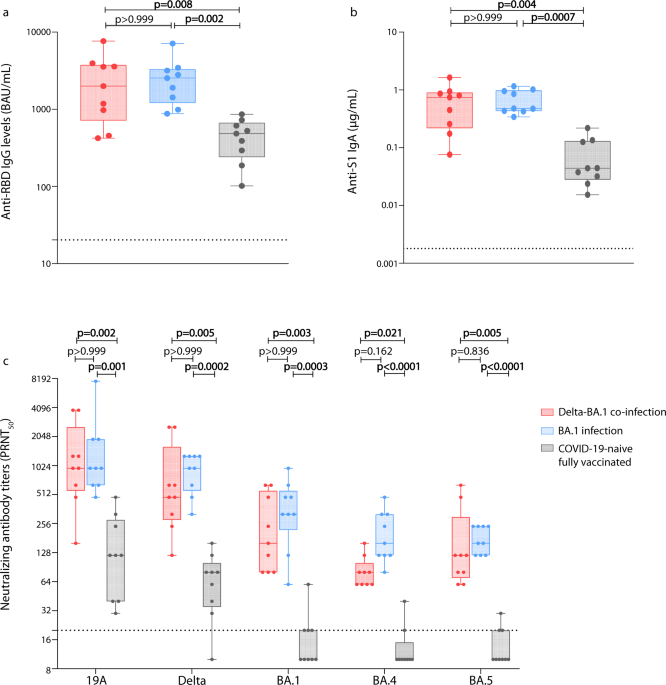 Long-term humoral response following Delta and Omicron BA.1 co-infection