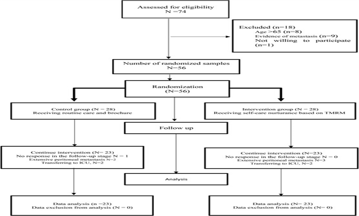 The Effect of Self-Care Nurturance Based on Erickson's Modeling and Role-Modeling Theory on Quality of Life of Patients With Upper Gastrointestinal Cancer: A Randomized Clinical Trial