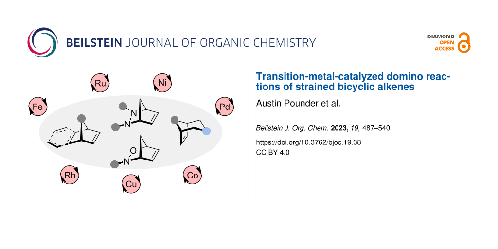 Transition-metal-catalyzed domino reactions of strained bicyclic alkenes