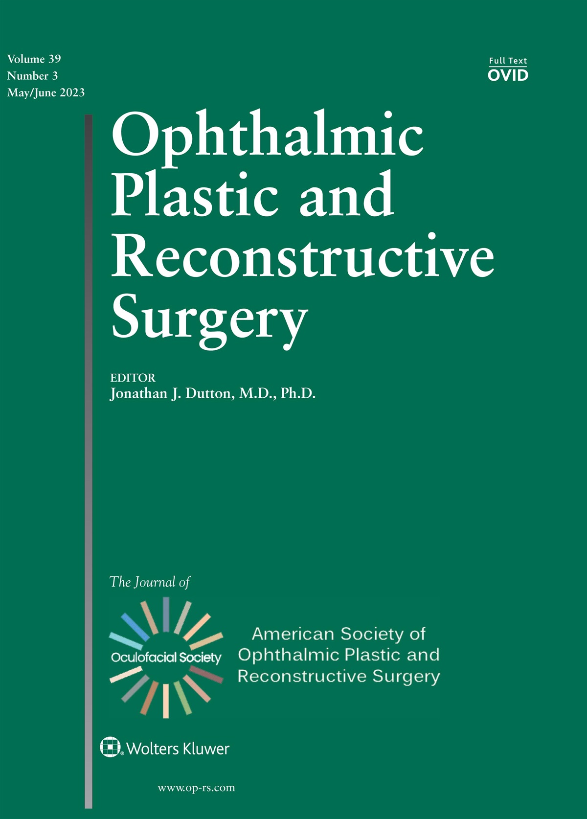Re: “Recognition of Oculofacial Plastic Surgery: Past, Present, and Future Directions”