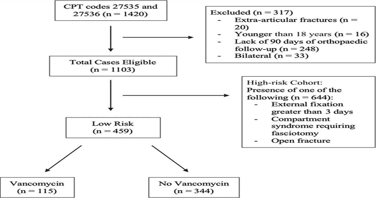 The Use of Vancomycin Powder in Tibial Plateau Fractures at Lower Risk of Infection